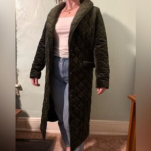 Velvet Quilted Coat